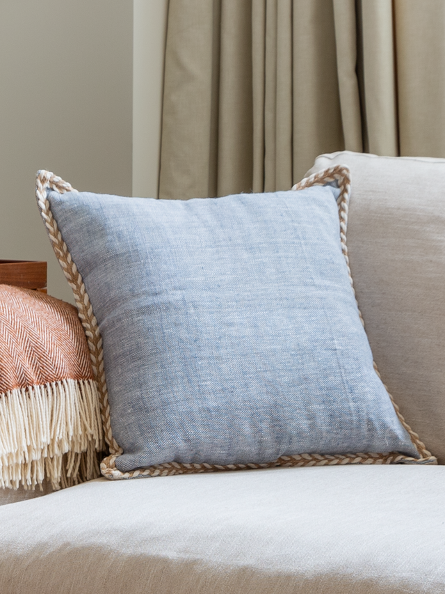 Hamir Blue Hand-woven Cushion