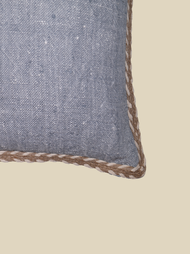 Hamir Blue Hand-woven Cushion