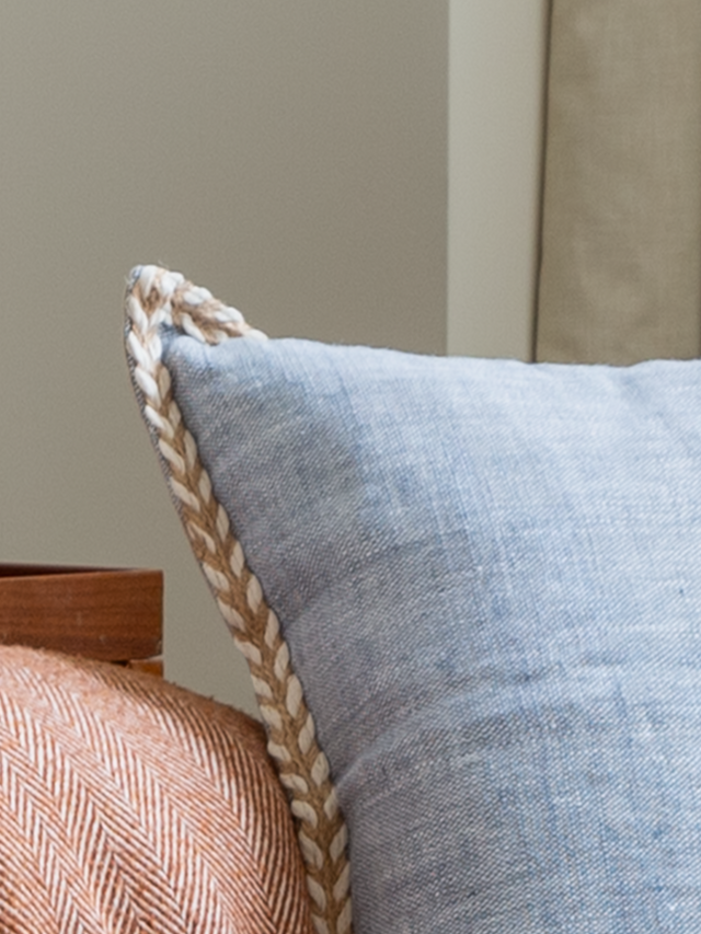 Hamir Blue Hand-woven Cushion