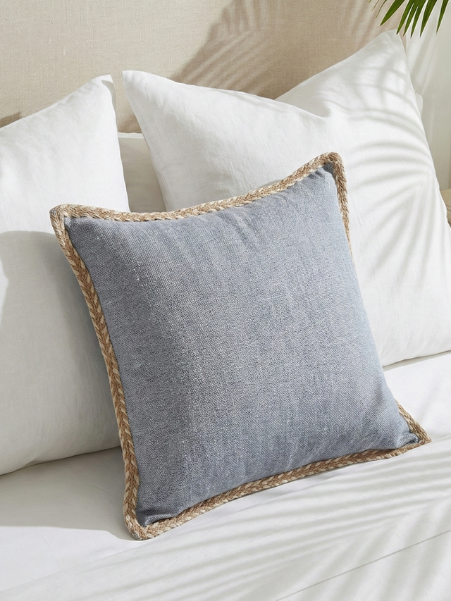 Hamir Blue Hand-woven Cushion