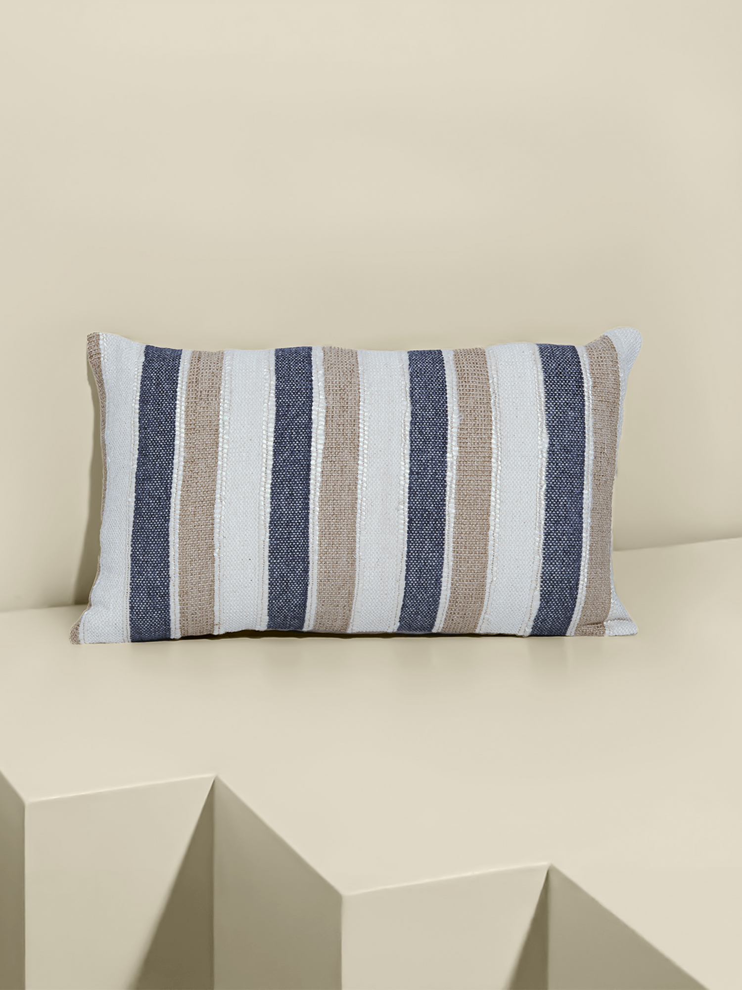 Monochrome Magic Hand-woven Cushion