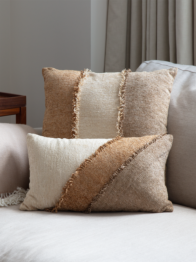 Ember Crest Hand-woven Cushion