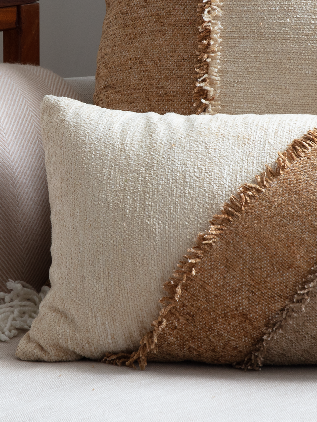 Ember Crest Hand-woven Cushion