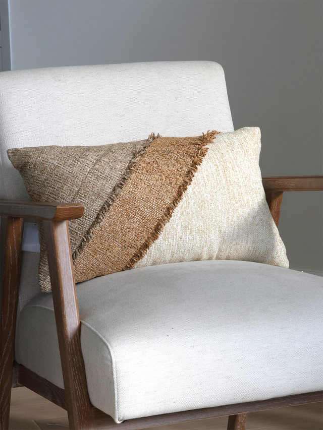 Ember Crest Hand-woven Cushion