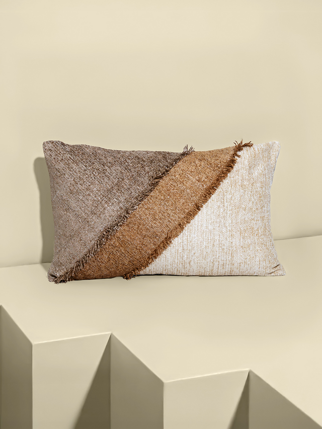 Ember Crest Hand-woven Cushion