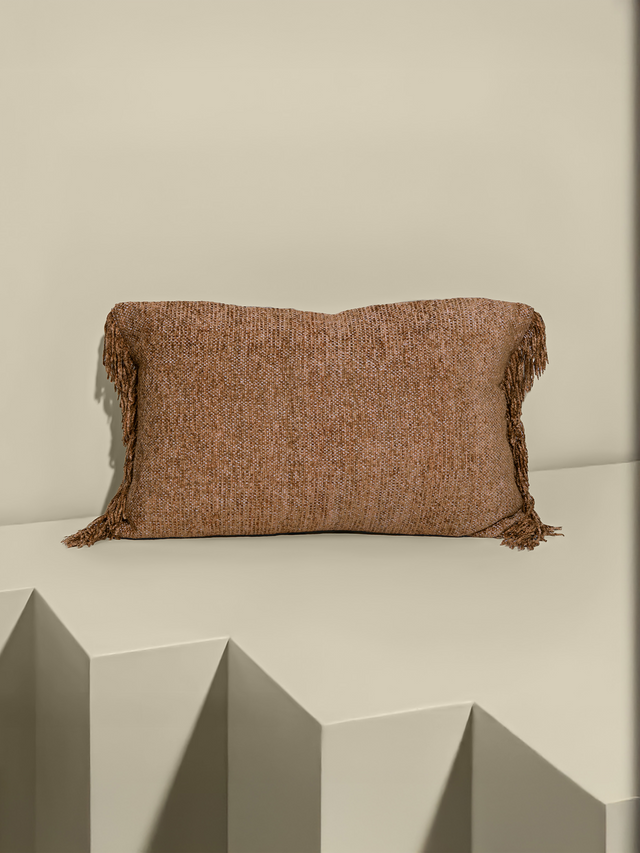 Ochre Tide Hand-woven Cushion