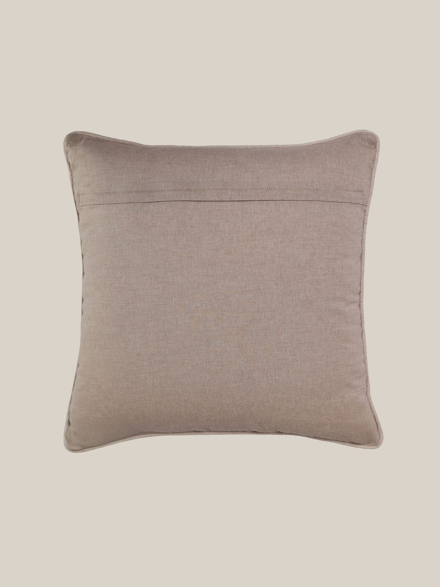 Zinnia Beige Cotton Cushion