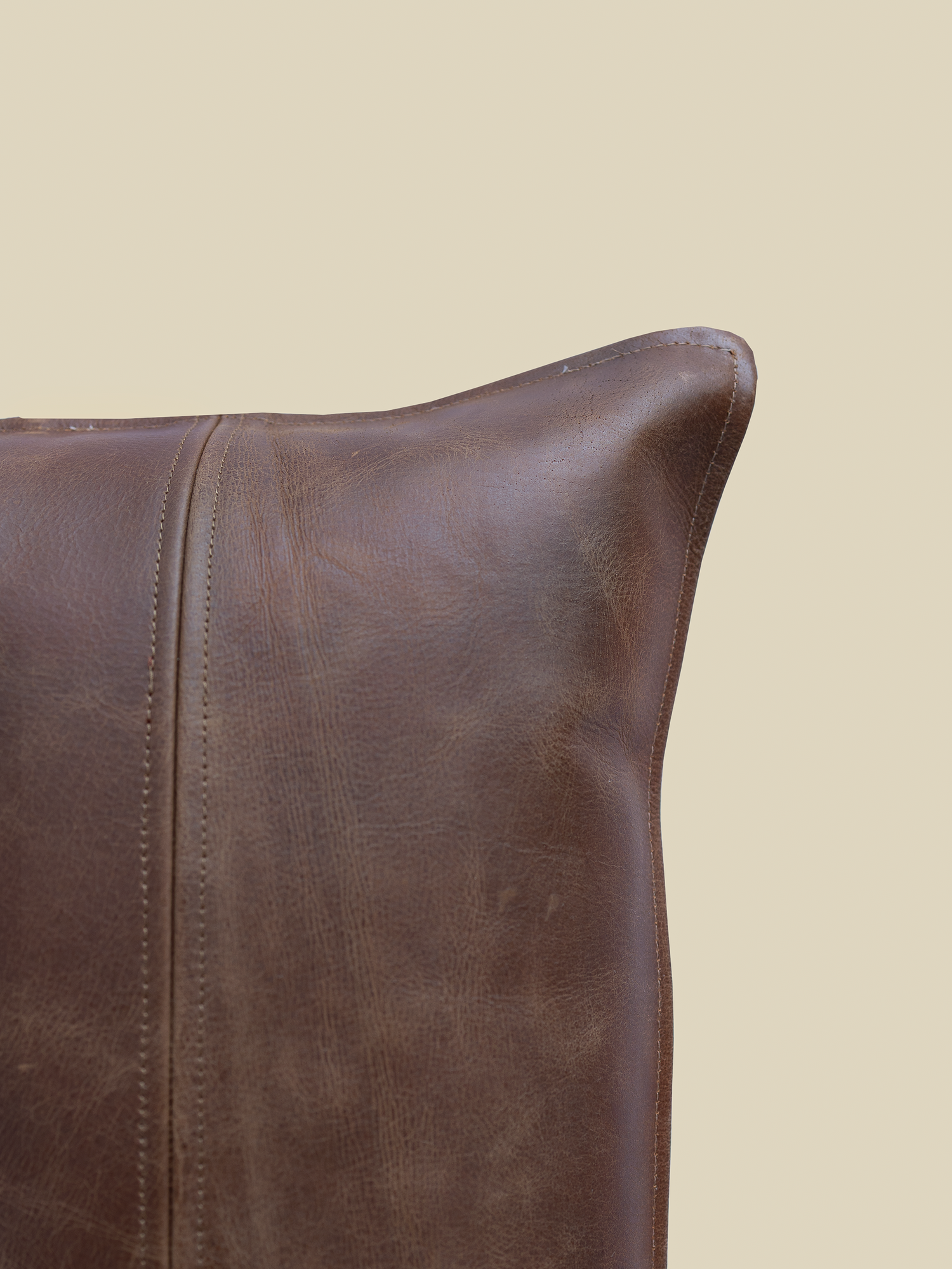 Sloane Brown Leather Cushion