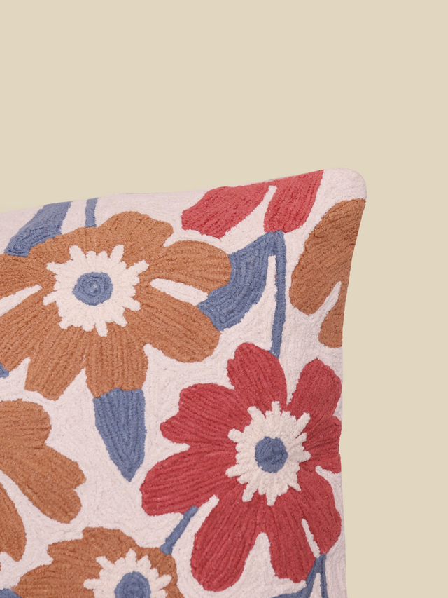 Victoria Embroidered Cotton Cushion