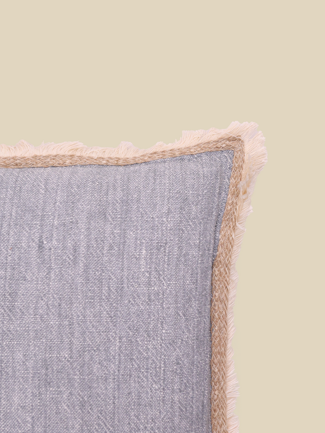 Stella Hand-woven Cushion - Light Blue