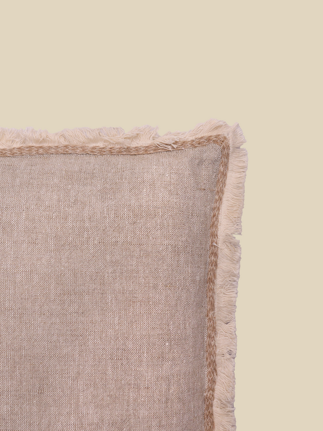 Stella Hand-woven Cushion - Beige