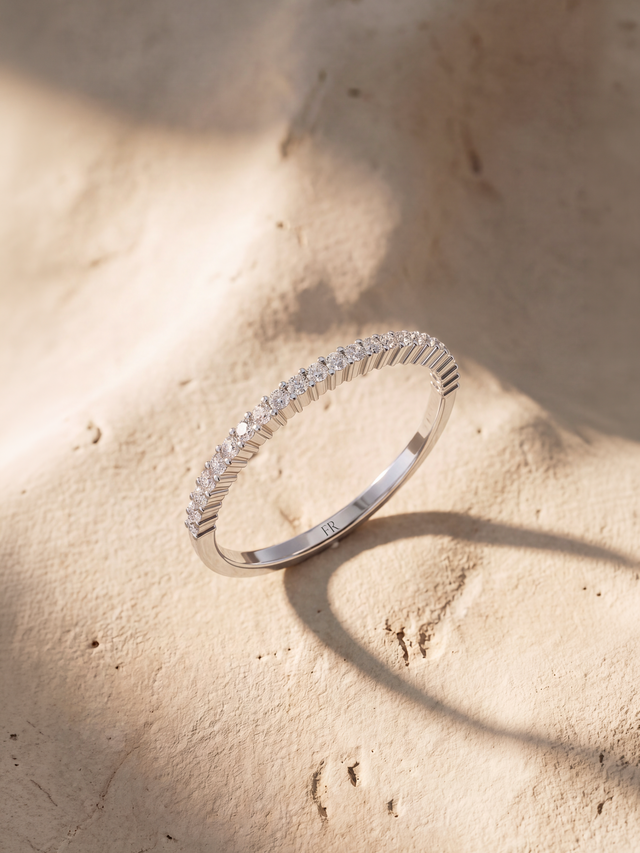 Eternal Lab Diamond Eternity Band - Sterling Silver