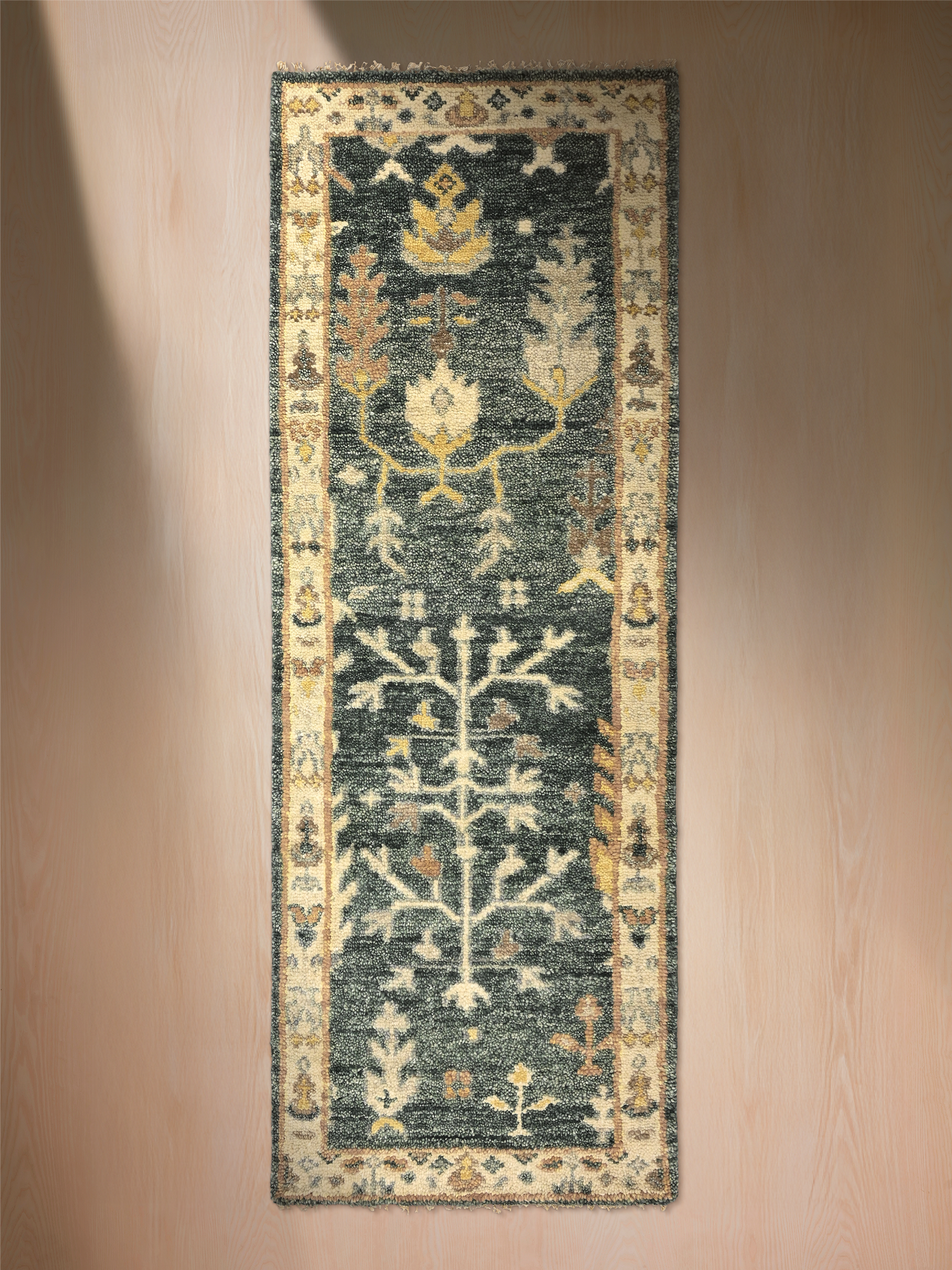Midnight Garden Hand-knotted Wool Rug