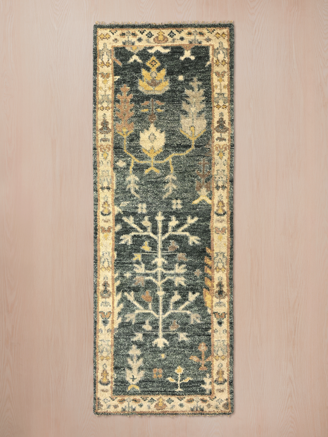 Midnight Garden Hand-knotted Wool Rug