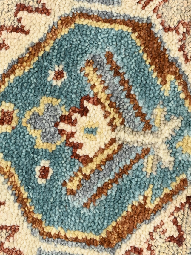 Amber Oasis Hand-knotted Wool Rug