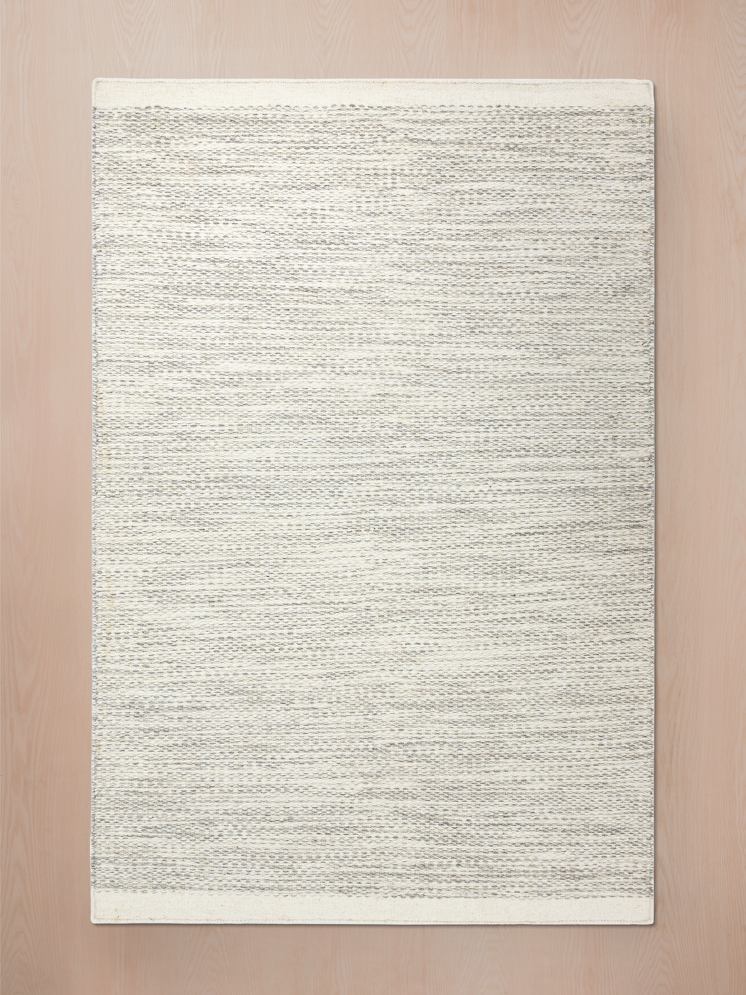 Shaheer Grey Hand-woven Wool Rug
