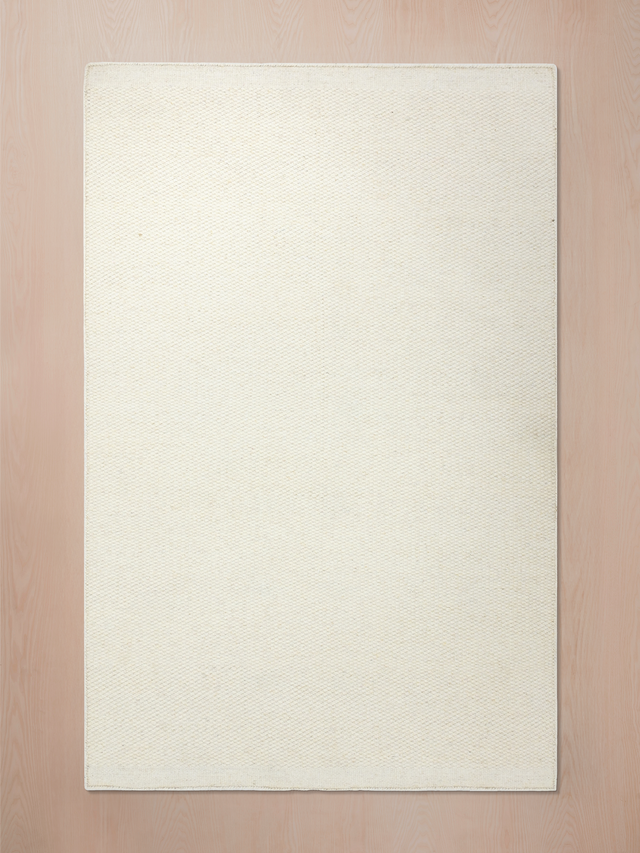 Shaheer Cream Hand-woven Wool Rug