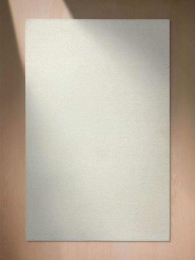 Shaheer Cream Hand-woven Wool Rug