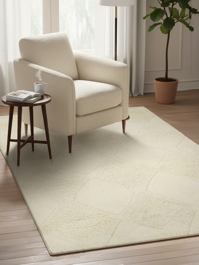 Naya Hand-tufted Ivory Wool Rug