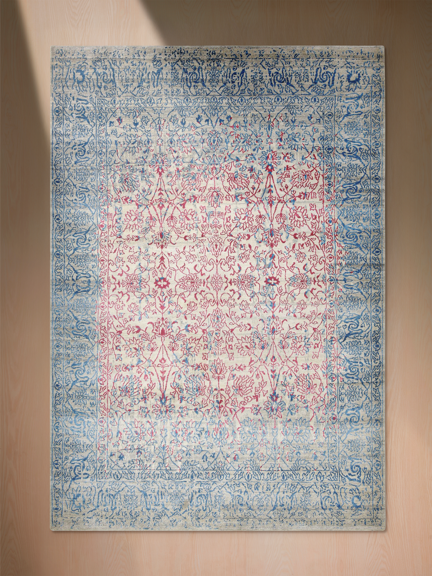 Iris Hand-knotted Wool & Bamboo Silk Rug