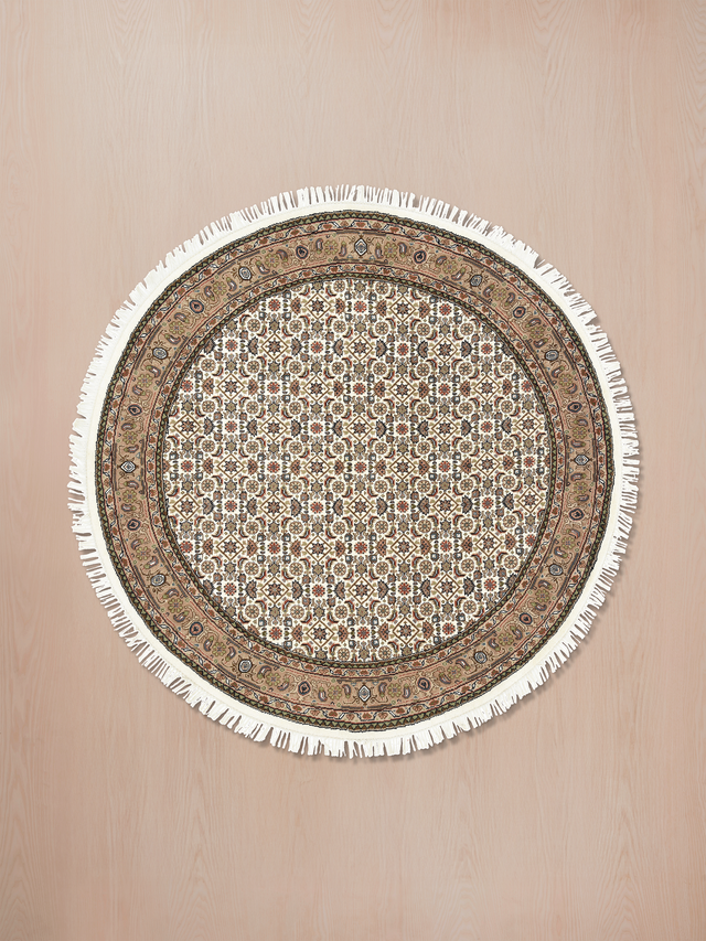 Zaya Round Hand-knotted Wool Rug