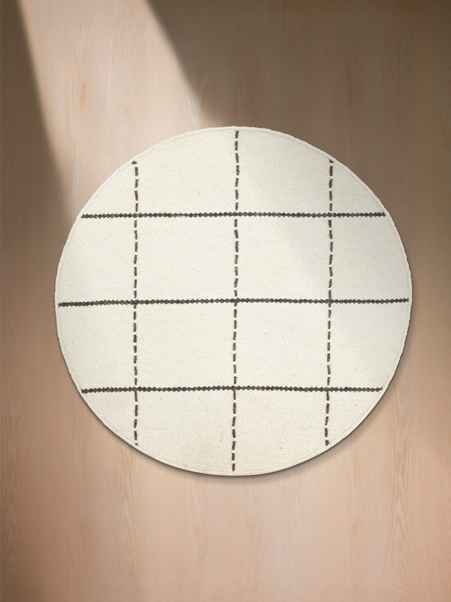 Nayab Hand-woven Round Wool Rug