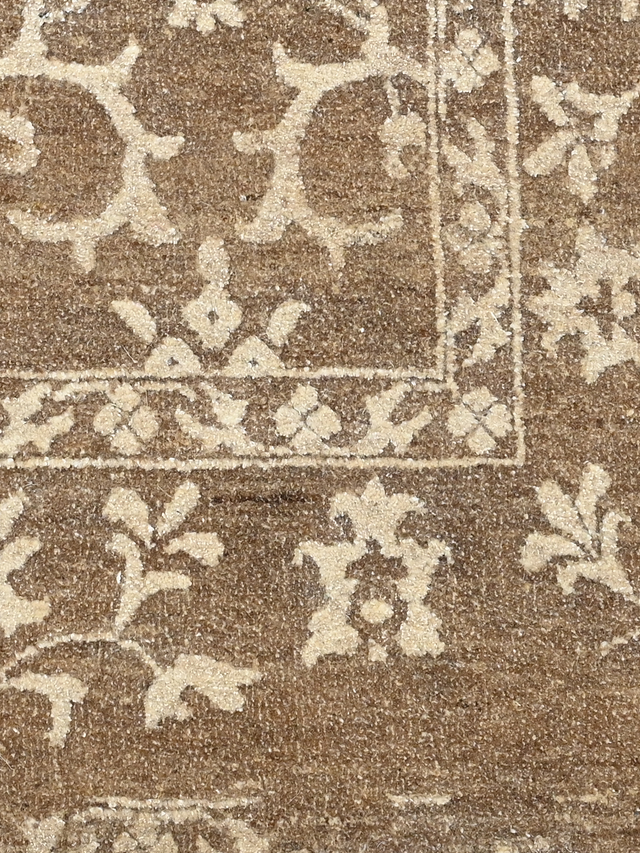 Anahita Brown Hand-knotted Wool-Silk Rug