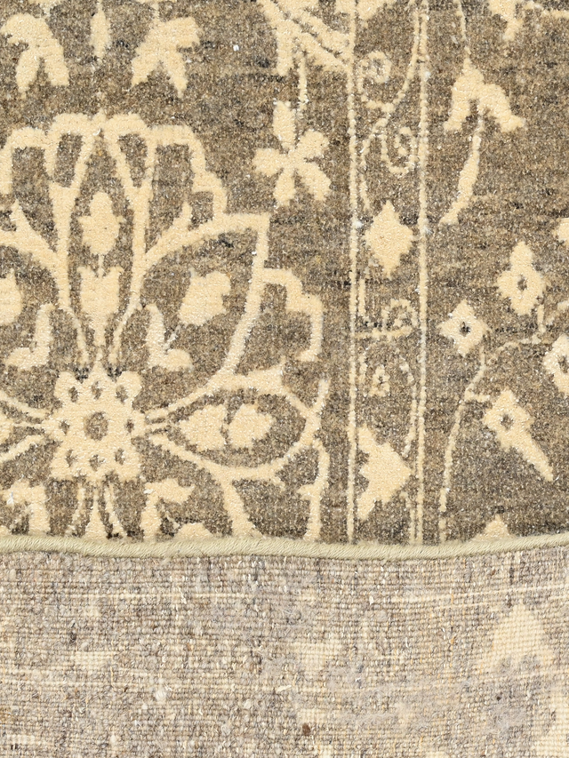 Shirin Brown Hand-knotted Wool-Silk Rug