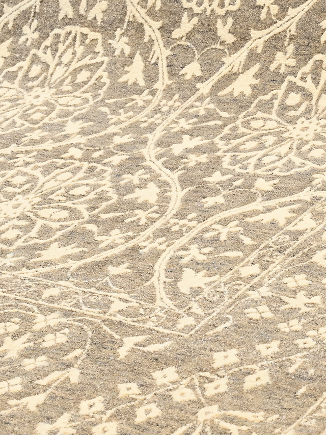 Shirin Brown Hand-knotted Wool-Silk Rug