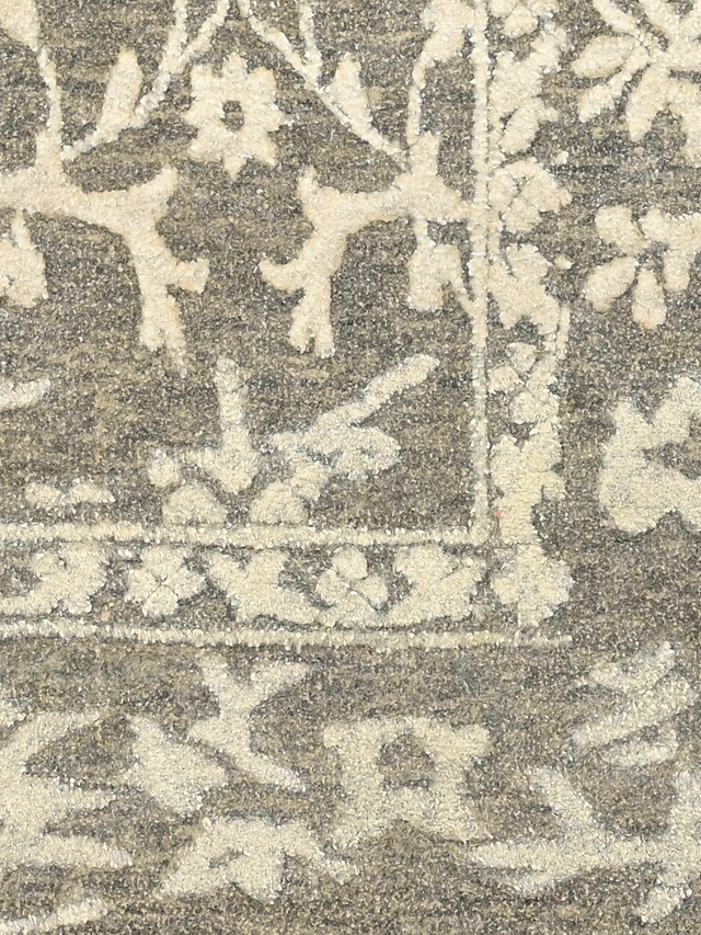 Anahita Grey Hand-knotted Wool-Silk Rug