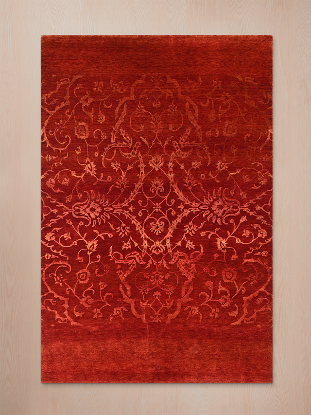 Mohair Hand-knotted Wool & Silk Rug
