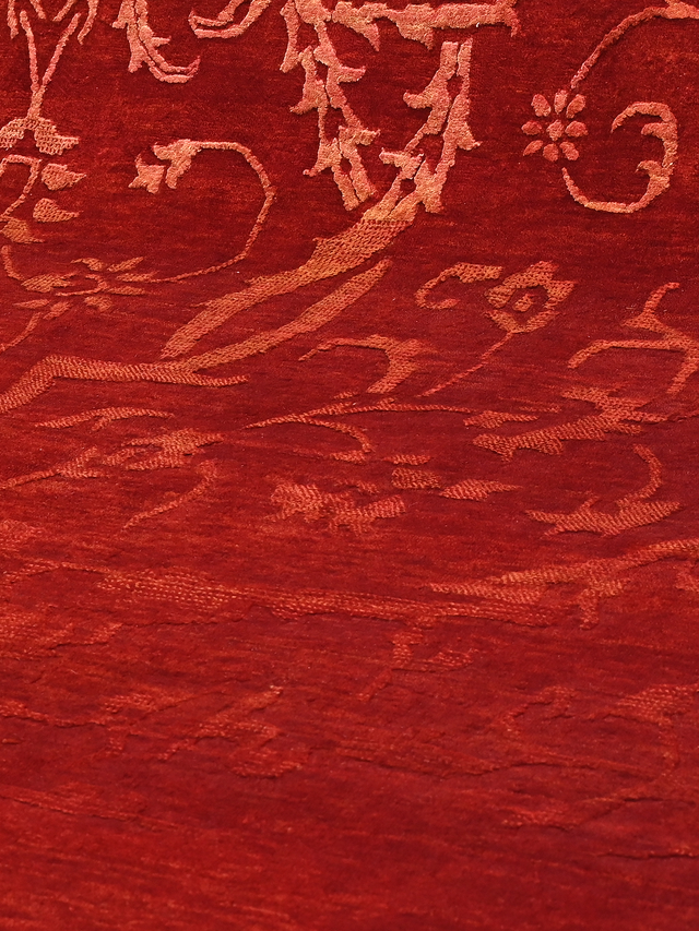 Mohair Hand-knotted Wool & Silk Rug