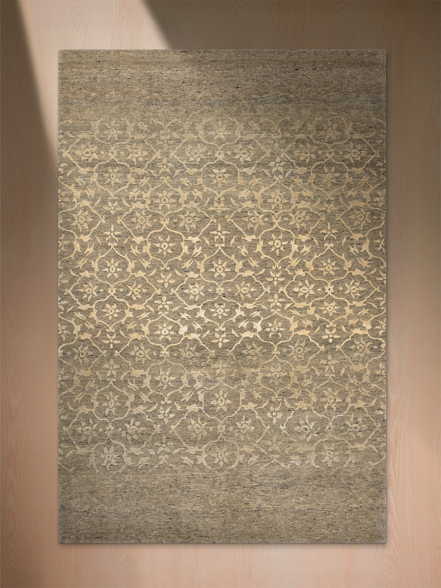 Mode Hand-knotted Wool & Silk Rug