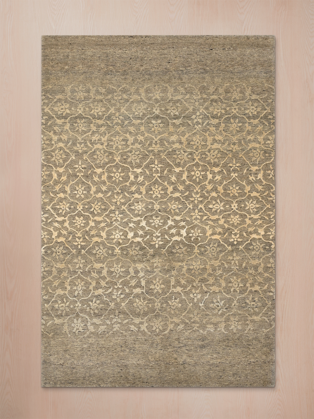 Mode Hand-knotted Wool & Silk Rug