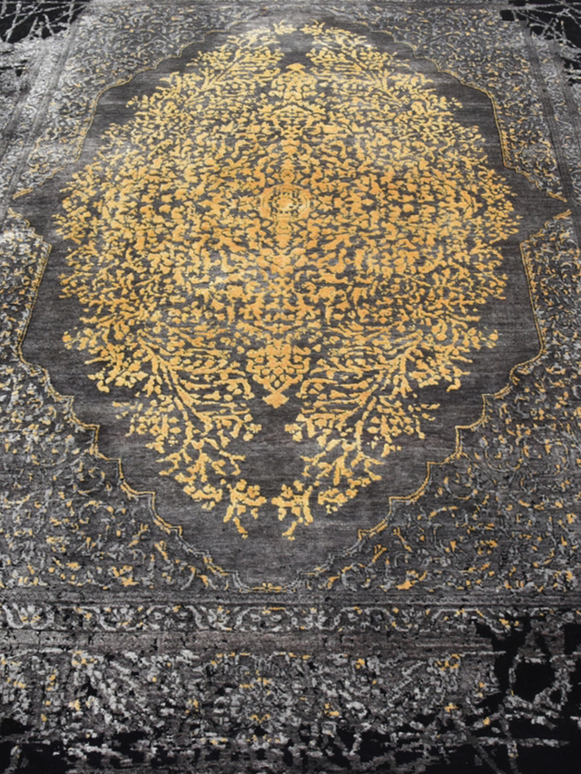 Nauheed Hand-knotted Bamboo Silk & Wool Rug