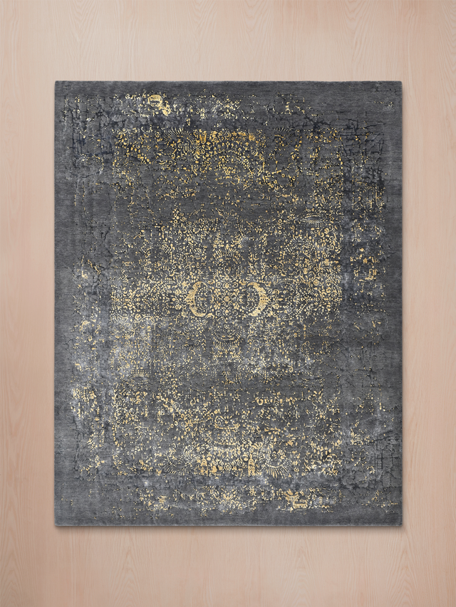 Aroth Hand-knotted Wool & Bamboo Silk Rug