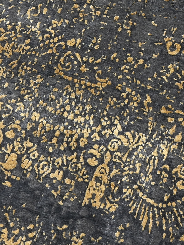 Aroth Hand-knotted Wool & Bamboo Silk Rug