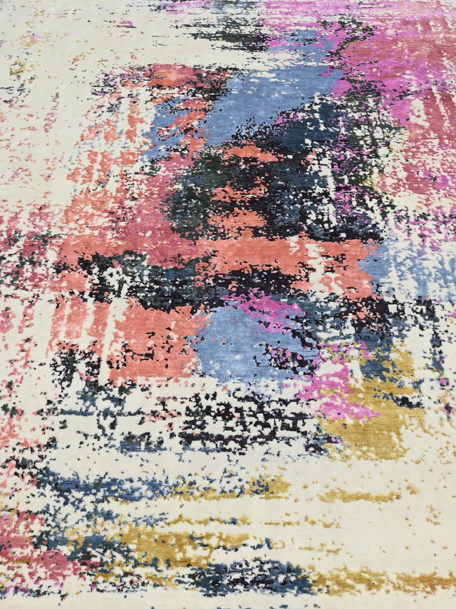 Caldra Hand-Knotted Wool & Bamboo Silk Rug