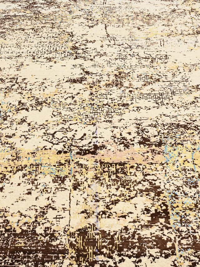 Sorevik Hand-Knotted Wool & Bamboo Silk Rug - Beige