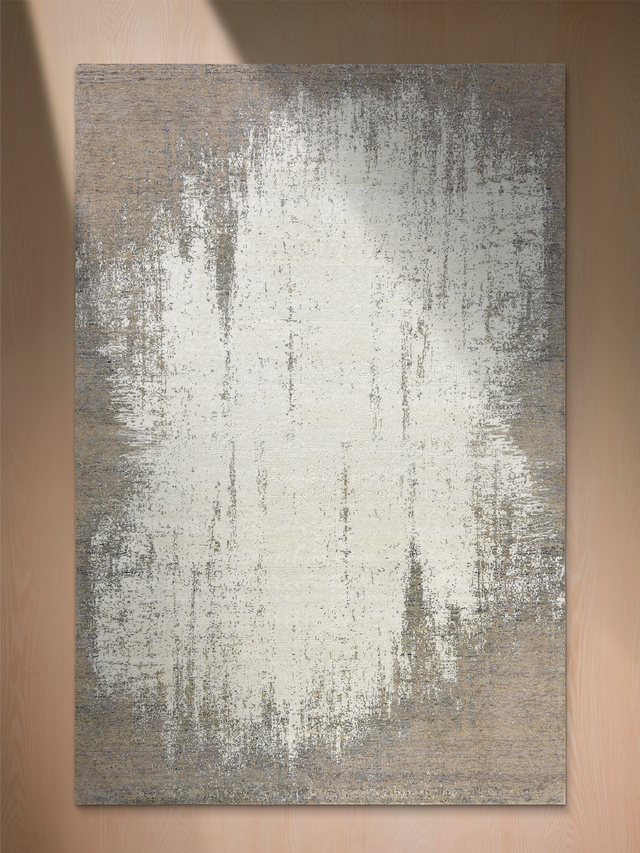 Avorin Hand-Knotted Wool & Bamboo Silk Rug - Off-White