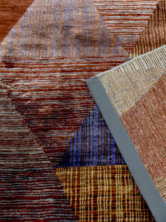Corvin Hand-knotted Wool & Bamboo Silk Rug - Multi