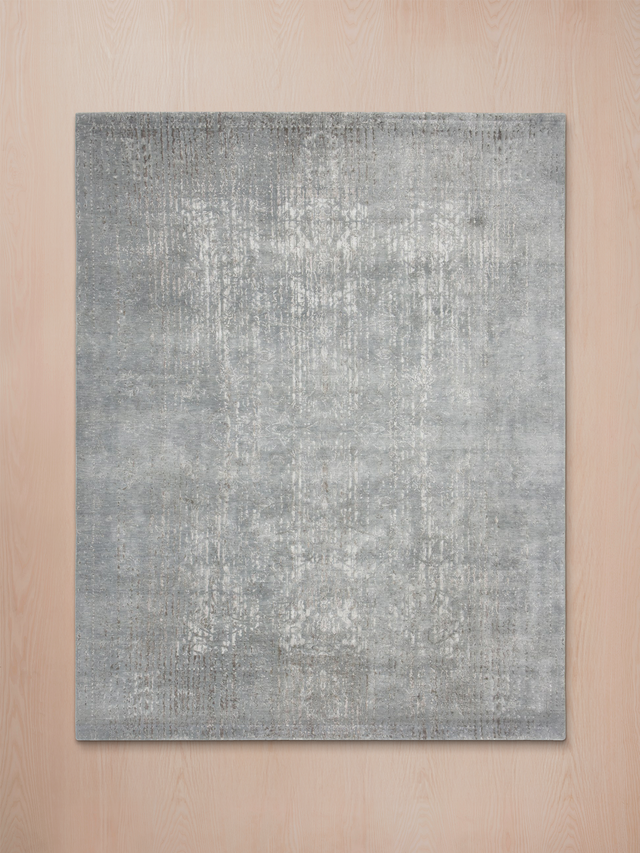 Laar Wool & Bamboo Silk Hand-Knotted Rug - Grey