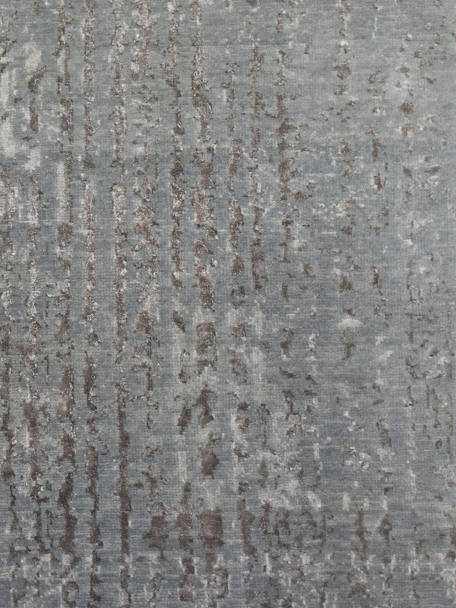 Laar Wool & Bamboo Silk Hand-Knotted Rug - Grey