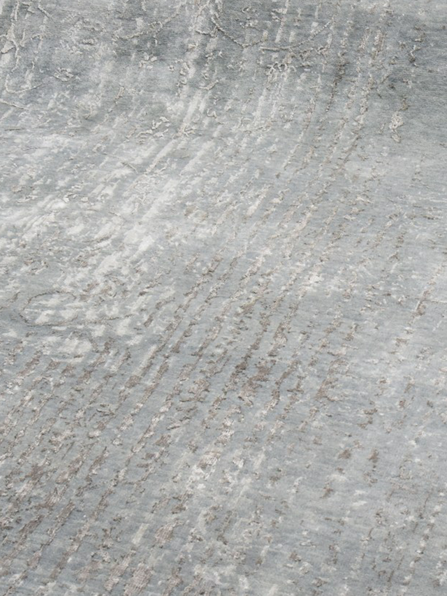 Laar Wool & Bamboo Silk Hand-Knotted Rug - Grey