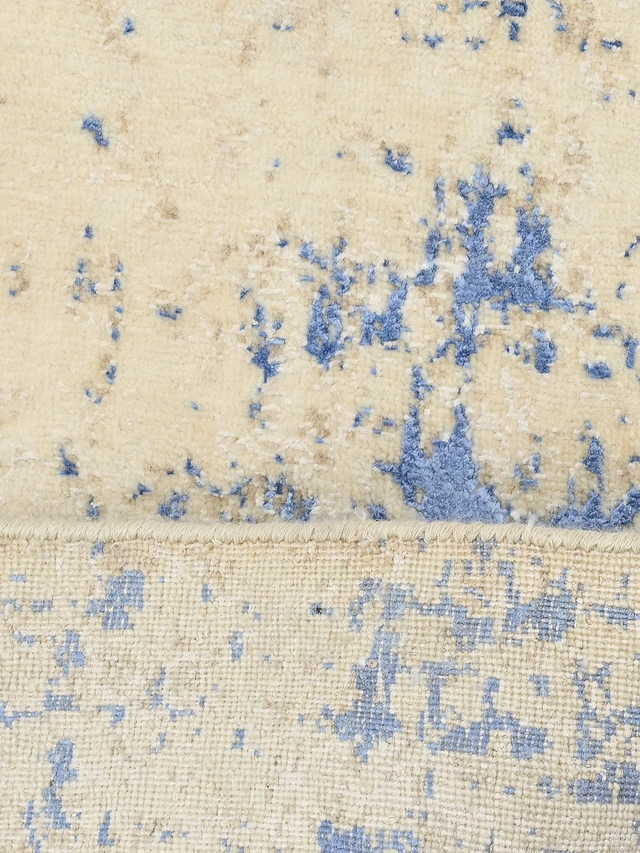 Lunor Hand-Knotted Wool & Bamboo Silk Rug - Beige