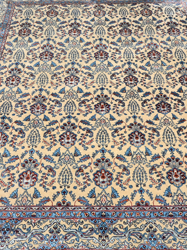Sorven Hand-Knotted Wool & Bamboo Silk Rug - Beige