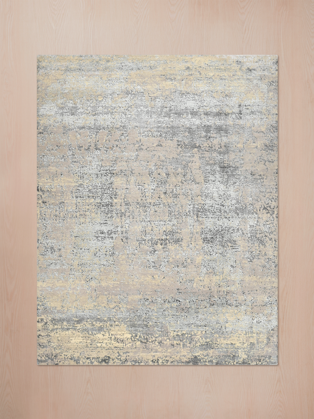 Dan Wool & Bamboo Silk Hand-Knotted Rug