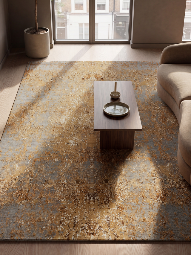 Raul Wool & Bamboo Silk Hand-Knotted Rug