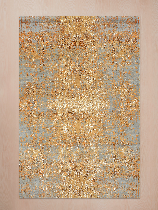 Raul Wool & Bamboo Silk Hand-Knotted Rug