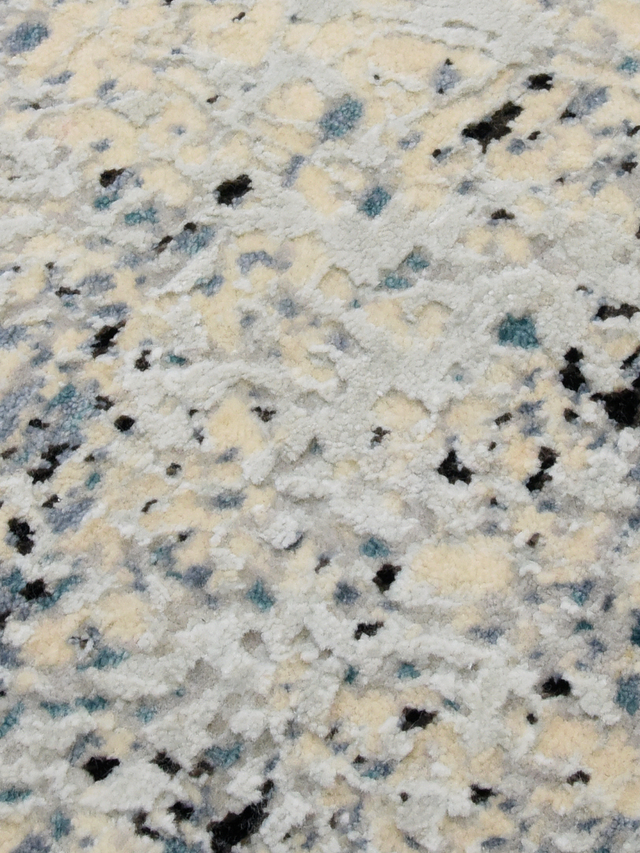 Avrell Hand-Knotted Wool & Bamboo Silk Rug - Blue